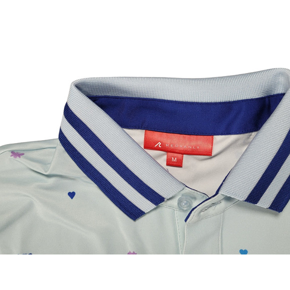 Redvanly Langham Performance Golf Polo Shirt Men’s M Breeze Blue R2415 NWT - Picture 9 of 12